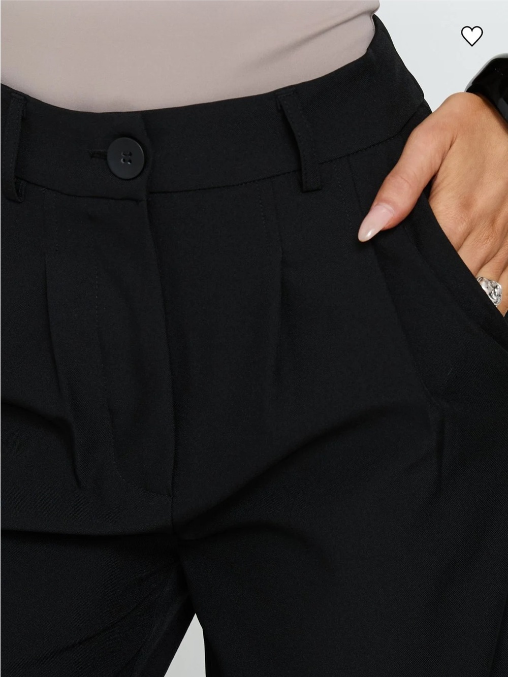 Princess Polly Archer Pant Black Size 4 - Picture 3 of 5